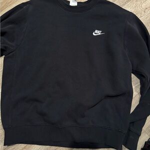Nike Men's Classic Black Crewneck Sweater